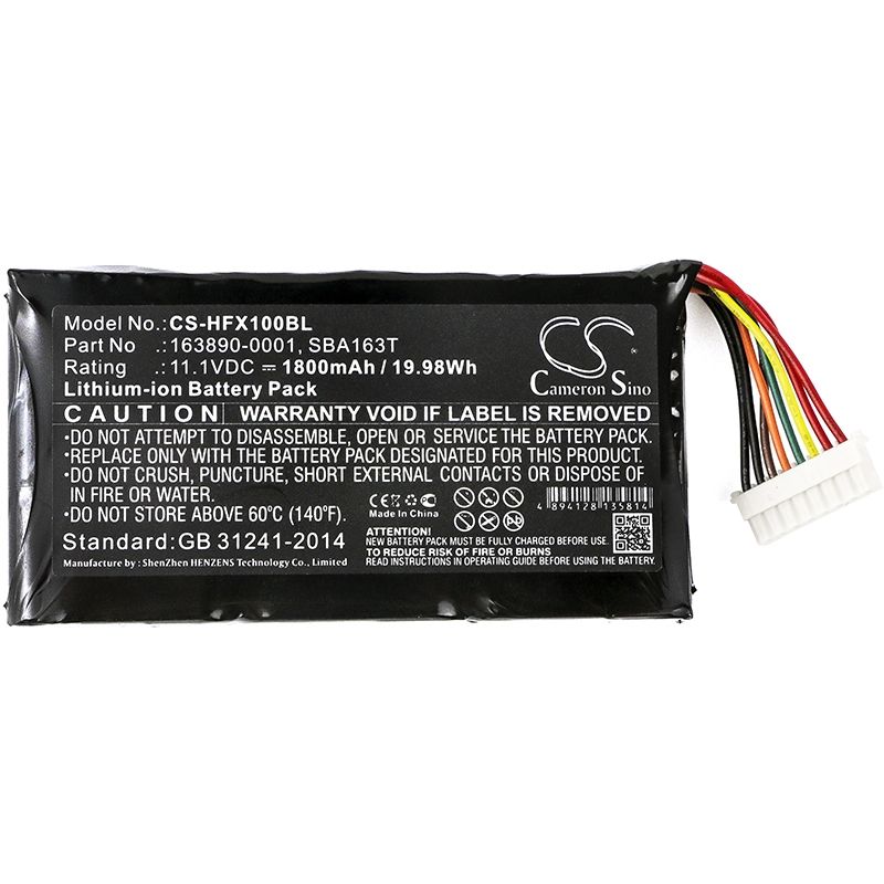 Li-ion Battery fits Honeywell, Marathon Fx1, Marathon Lxe 11.1V, 1800mAh Barcode Scanner Cameron Sino Technology Limited