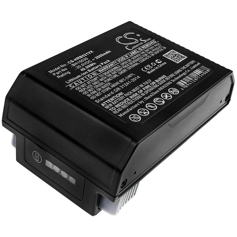 Li-ion Battery fits Hoover, Bh12001, Bh53310 20.0V, 2000mAh Vacuum Cameron Sino Technology Limited