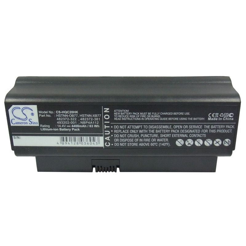 Li-ion Battery Fits Hp, Business Notebook 2230s, Presario Cq20, Presario Cq20-100 14.4v, 4400mah Notebook & Laptop Cameron Sino Technology Limited