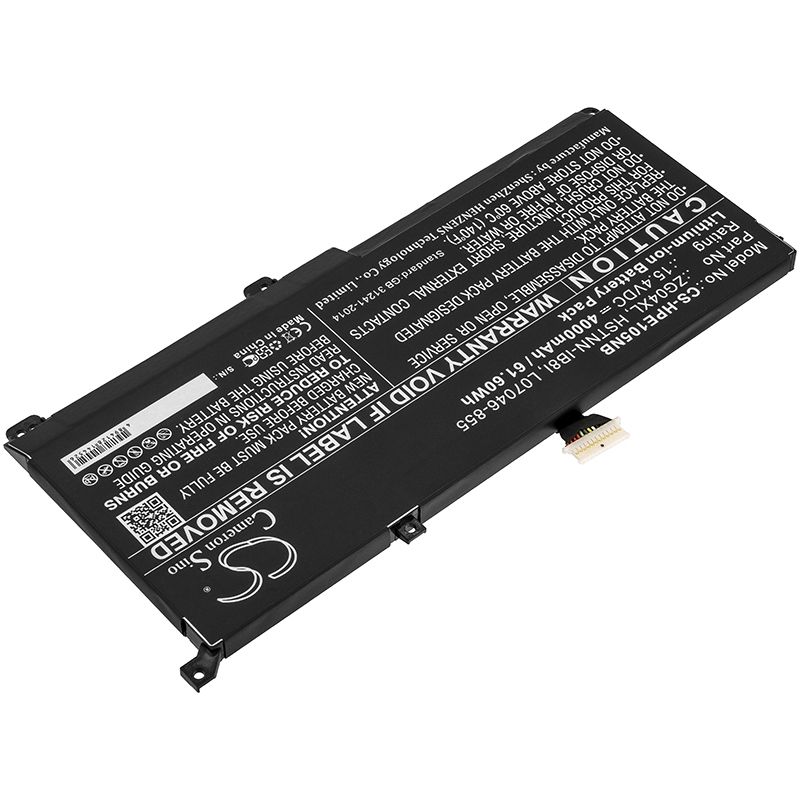 Li-ion Battery fits Hp, elitebook 1050 G1 15.4V, 4000mAh Notebook & Laptop Cameron Sino Technology Limited
