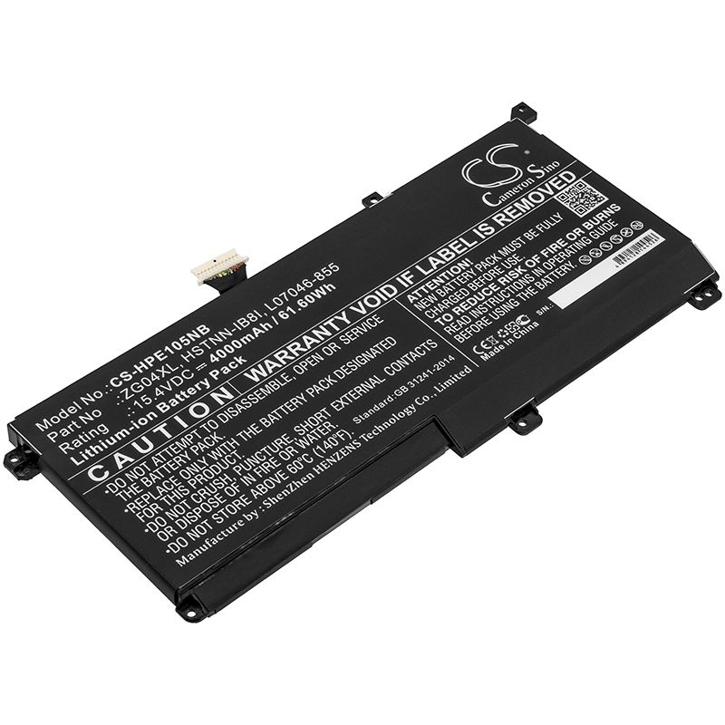Li-ion Battery fits Hp, elitebook 1050 G1 15.4V, 4000mAh Notebook & Laptop Cameron Sino Technology Limited