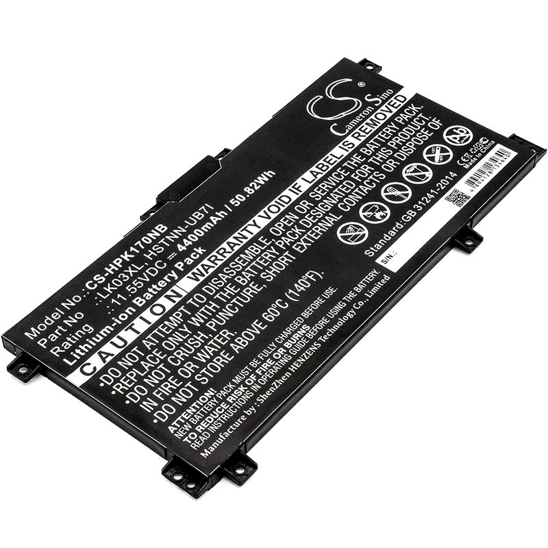 Li-ion Battery Fits Hp, Envy 17m, Envy 17m-ae0xx 11.55v, 4400mah Notebook & Laptop Cameron Sino Technology Limited