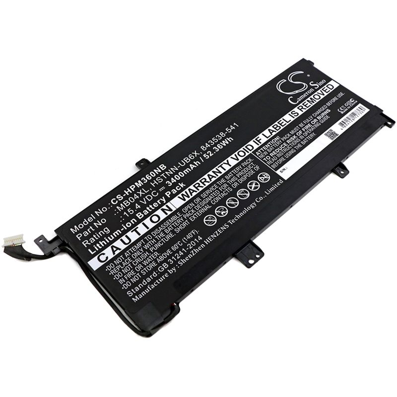 Li-ion Battery fits Hp, envy X360 M6, m6-aq003dx, m6-aq005dx 15.4V, 3400mAh Notebook & Laptop Cameron Sino Technology Limited