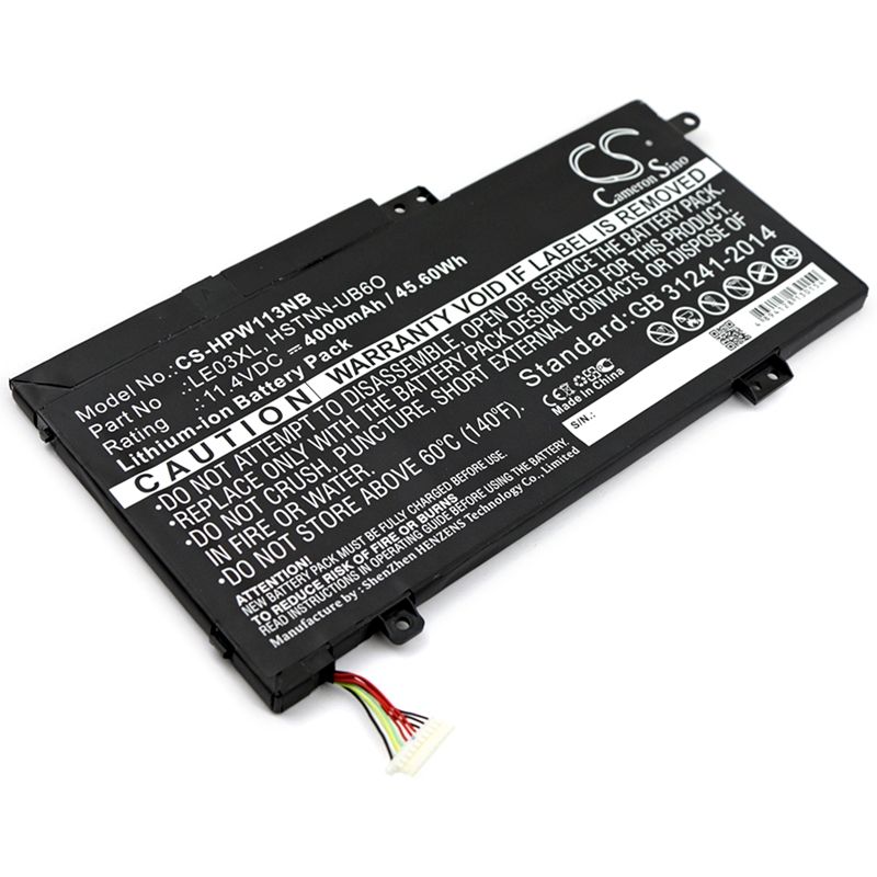 Li-ion Battery fits Hp, envy X360 M6-w, k8n82la, m1m00ea 11.4V, 4000mAh Notebook & Laptop Cameron Sino Technology Limited