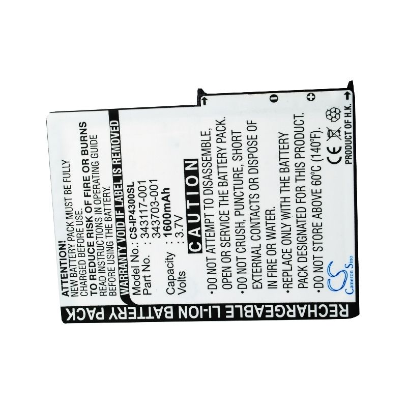 Li-ion Battery fits Hp, Ipaq 4300, Ipaq 4315, Ipaq 4350 3.7V, 1560mAh Computer Cameron Sino Technology Limited (Suspended)