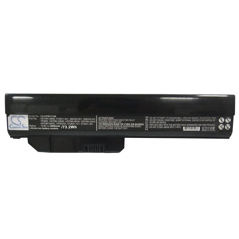 Li-ion Battery fits Hp, Mini 311, Mini 311-1000, Mini 311-1000 Cto 10.8V, 6600mAh Notebook & Laptop Cameron Sino Technology Limited