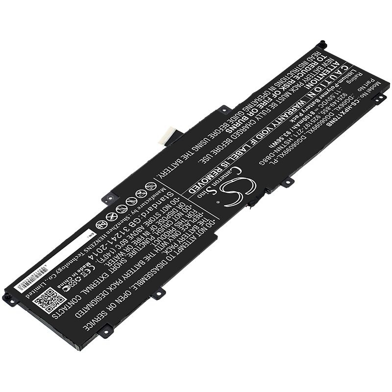 Li-ion Battery fits Hp, Omen X 17, Omen X 17 Ap010nr 11.55V, 5100mAh Notebook & Laptop Cameron Sino Technology Limited