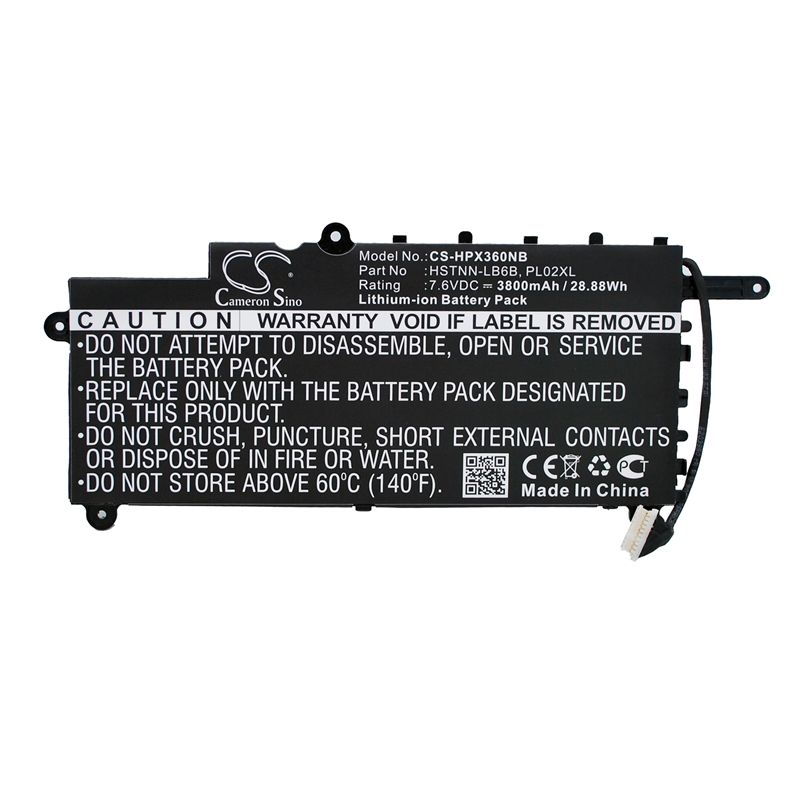 Li-ion Battery fits Hp, pavilion 11 X360, pavilion 11-n000, tpn-c115 7.6V, 3800mAh Notebook & Laptop Cameron Sino Technology Limited
