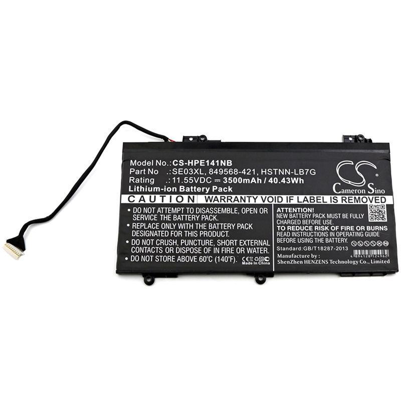Li-ion Battery fits Hp, pavilion 14-al000, pavilion 14-al001ng, pavilion 14-al003ng 11.55V, 3500mAh Notebook & Laptop Cameron Sino Technology Limited
