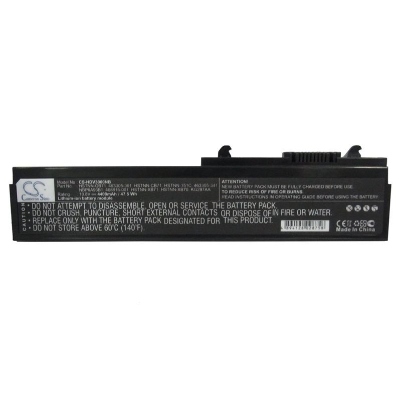 Li-ion Battery fits Hp, pavilion Dv3000, pavilion Dv3000/ Ct, pavilion Dv3001tx 10.8V, 4400mAh Notebook & Laptop Cameron Sino Technology Limited