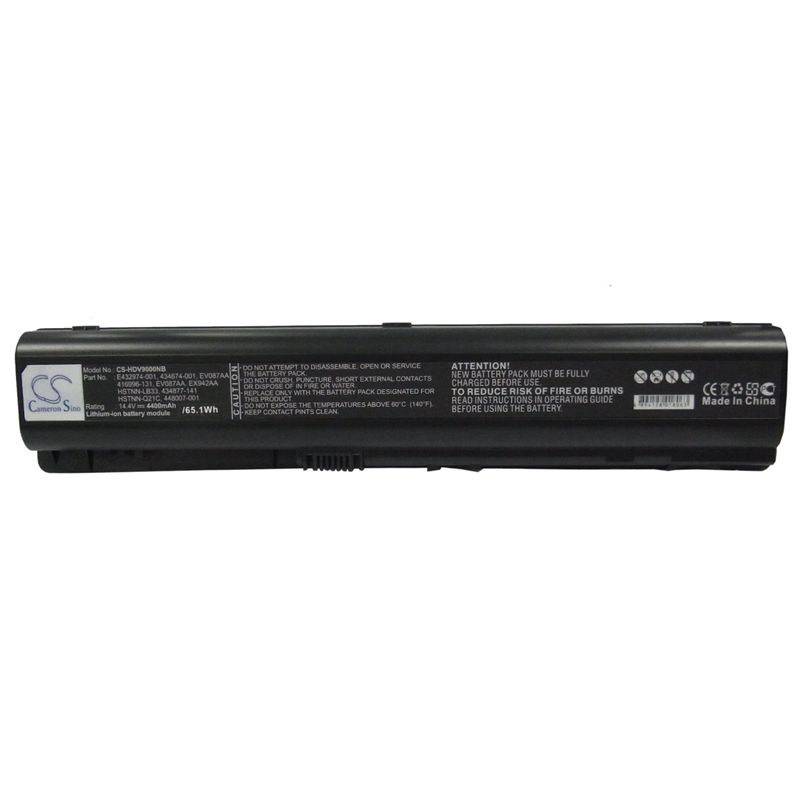 Li-ion Battery fits Hp, pavilion Dv9000, pavilion Dv9000ea, pavilion Dv9000t 14.4V, 4400mAh Notebook & Laptop Cameron Sino Technology Limited
