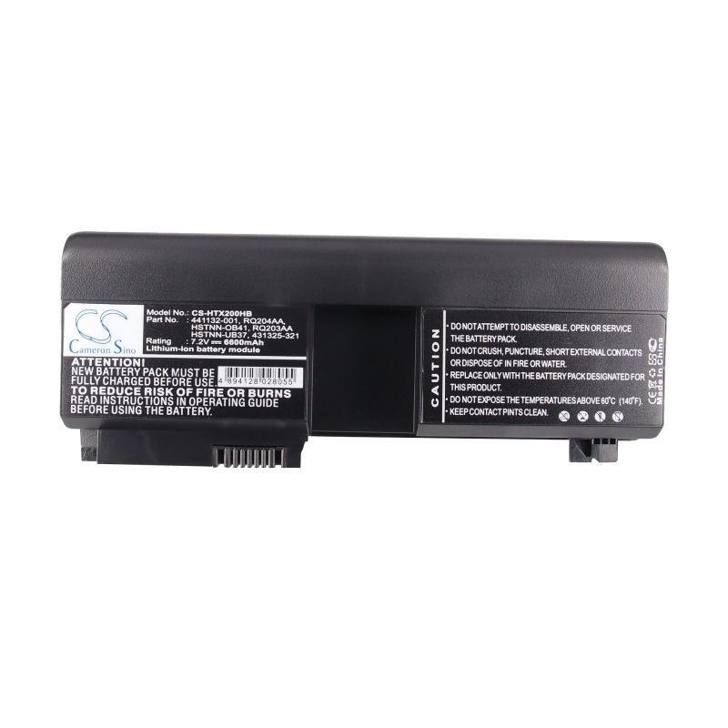 Li-ion Battery fits Hp, pavilion Tx1000, pavilion Tx1000z, pavilion Tx1001au 14.8V, 6600mAh Computer Cameron Sino Technology Limited