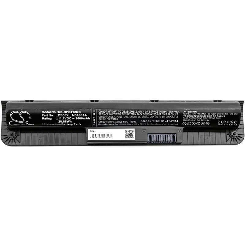 Li-ion Battery Fits Hp, Probook 11 Ee, Probook 11 G1, Probook 11 G2 11.1v, 2600mah Notebook & Laptop Cameron Sino Technology Limited