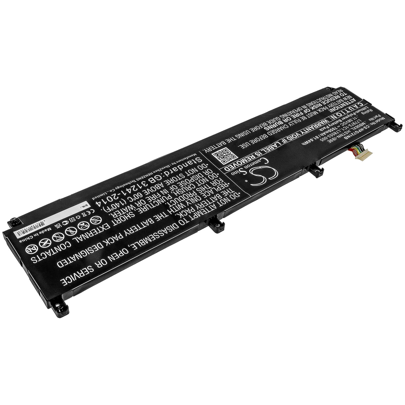 Li-ion Battery fits Hp, Zbook Create G7, Zbook Studio G7, Zbook Studio G7 1j3r6ea 11.58V, 7050mAh Notebook & Laptop Cameron Sino Technology Limited
