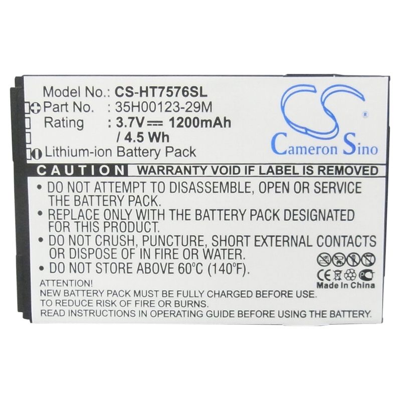 Li-ion Battery fits Htc, 7 pro, t7576 3.7V, 1200mAh Mobile & SmartPhone Cameron Sino Technology Limited