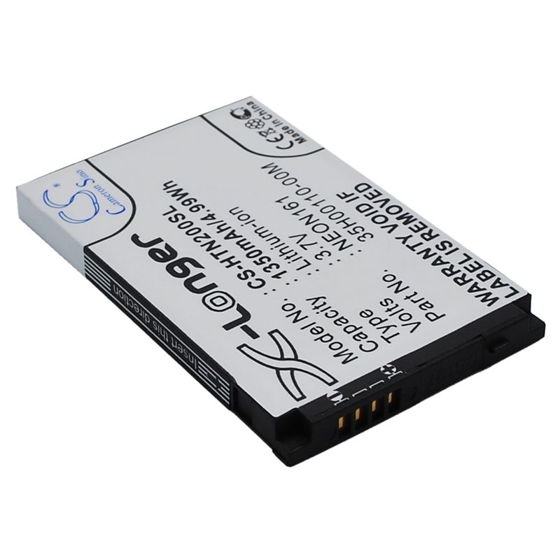 Li-ion Battery fits Htc, neon 200, neon 400, touch dual 850 3.7V, 1350mAh Mobile & SmartPhone Cameron Sino Technology Limited