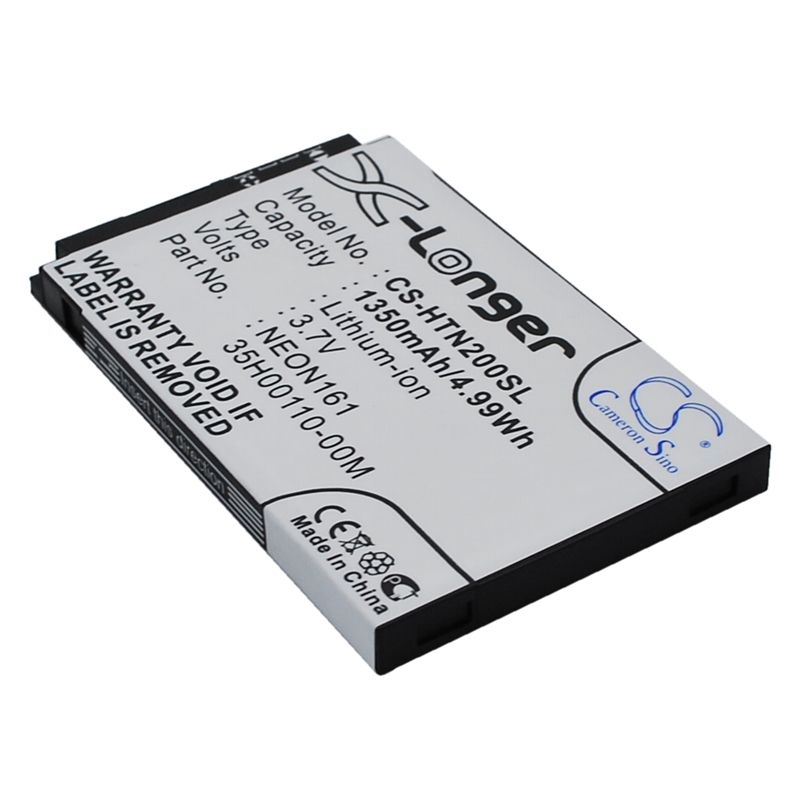 Li-ion Battery fits Htc, neon 200, neon 400, touch dual 850 3.7V, 1350mAh Mobile & SmartPhone Cameron Sino Technology Limited