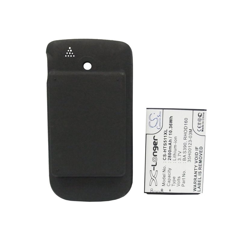Li-ion Battery fits Htc, s511, snap, sprint 3.7V, 2800mAh Communications Cameron Sino Technology Limited