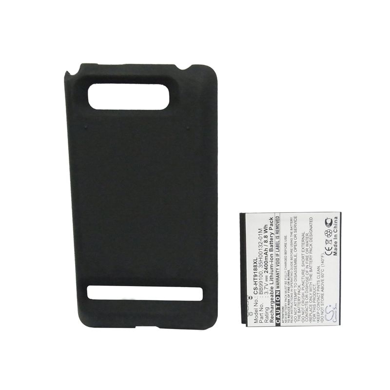Li-ion Battery fits Htc, t9188, tianxi huashan, tianxi t9188 3.7V, 2400mAh Communications Cameron Sino Technology Limited
