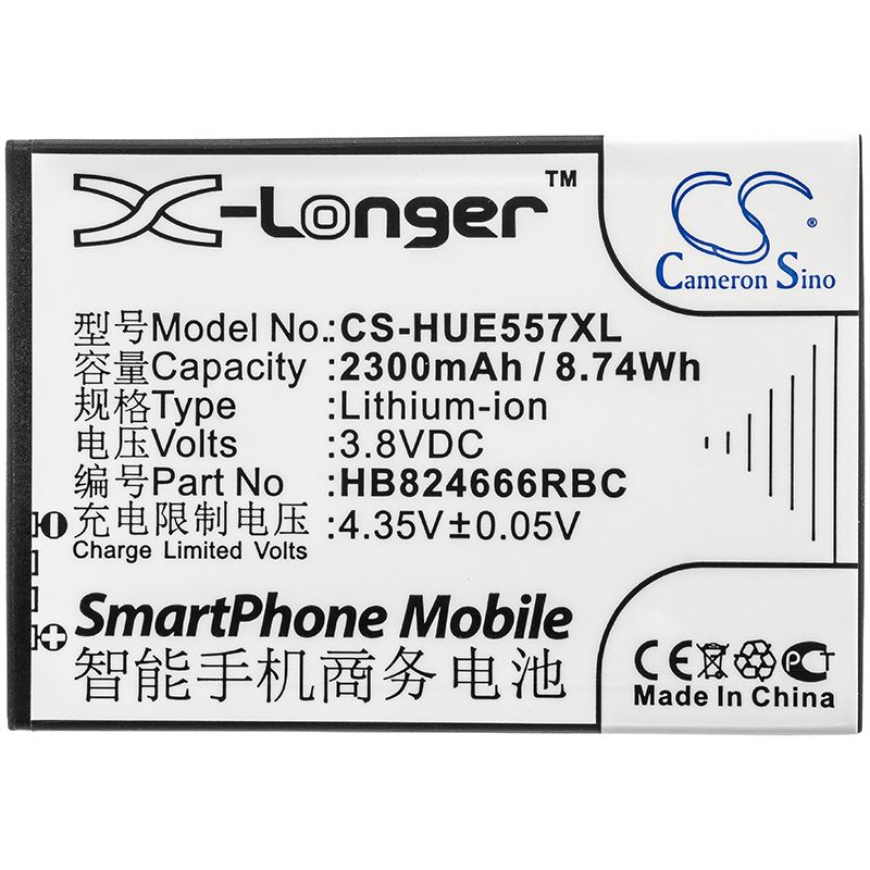 Li-ion Battery fits Huawei, 501hw, 502hw 3.8V, 2300mAh Hotspot Cameron Sino Technology Limited