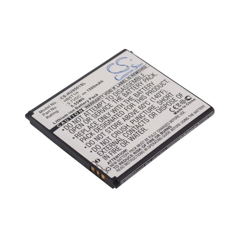 Li-ion Battery fits Huawei, ascend d, ascend d lte, ascend d quad 3.7V, 1500mAh Communications Cameron Sino Technology Limited (Suspended)