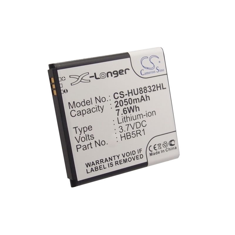 Li-ion Battery fits Huawei, ascend g500d, ascend g600, ascend p1 lte 201hw 3.7V, 2050mAh Communications Cameron Sino Technology Limited (Suspended)