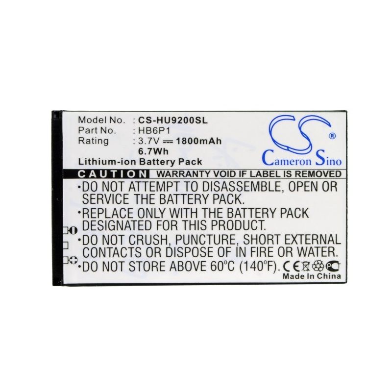 Li-ion Battery fits Huawei, ascend p lte, ascend p1 4g, ascend p1 s 3.7V, 1800mAh Communications Cameron Sino Technology Limited (Suspended)