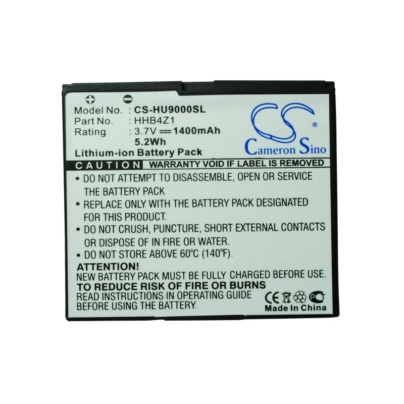 Li-ion Battery fits Huawei, ascend x, ideos u9000, ideos x6 3.7V, 1400mAh Mobile & SmartPhone Cameron Sino Technology Limited