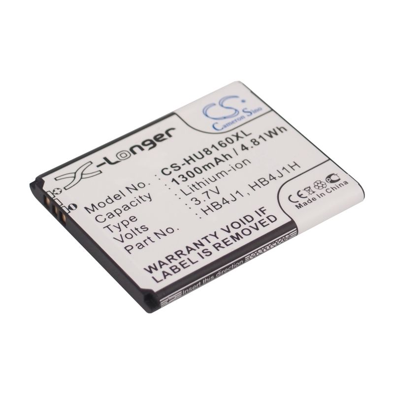Li-ion Battery fits Huawei, ascend y100, c8500, c8500s 3.7V, 1300mAh Mobile & SmartPhone Cameron Sino Technology Limited
