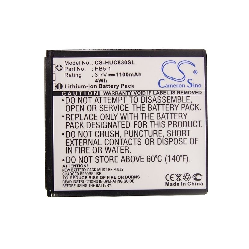 Li-ion Battery fits Huawei, boulder, c6110, c6200 3.7V, 1100mAh Communications Cameron Sino Technology Limited (Suspended)