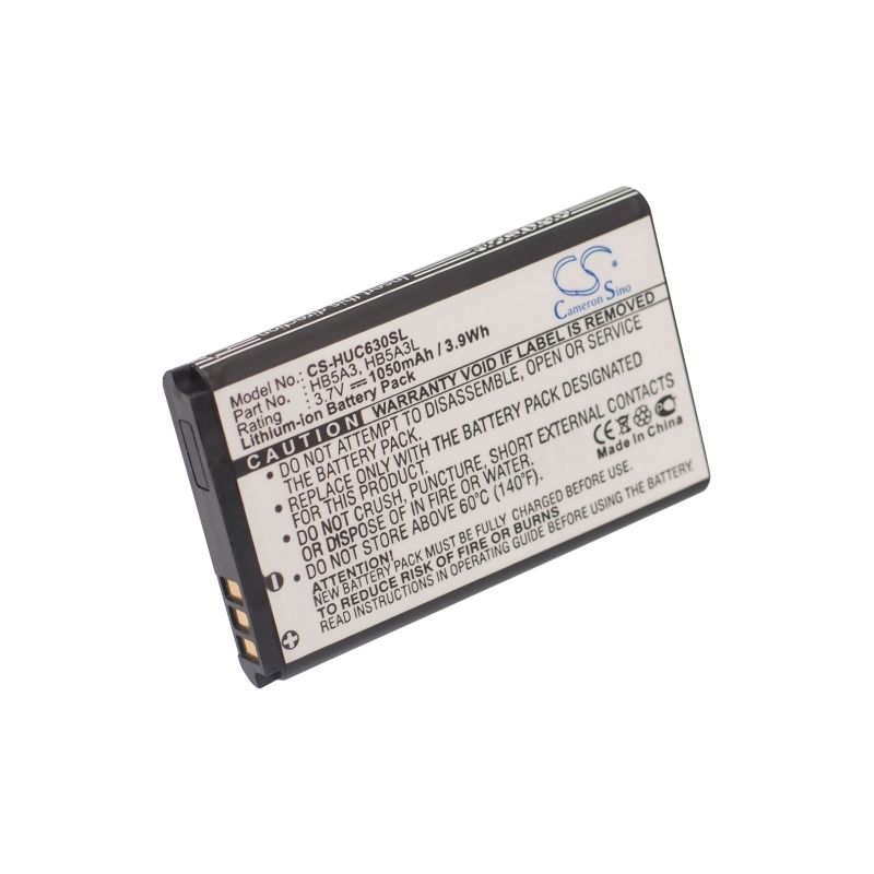Li-ion Battery fits Huawei, c6300 3.7V, 1050mAh Mobile & SmartPhone Cameron Sino Technology Limited