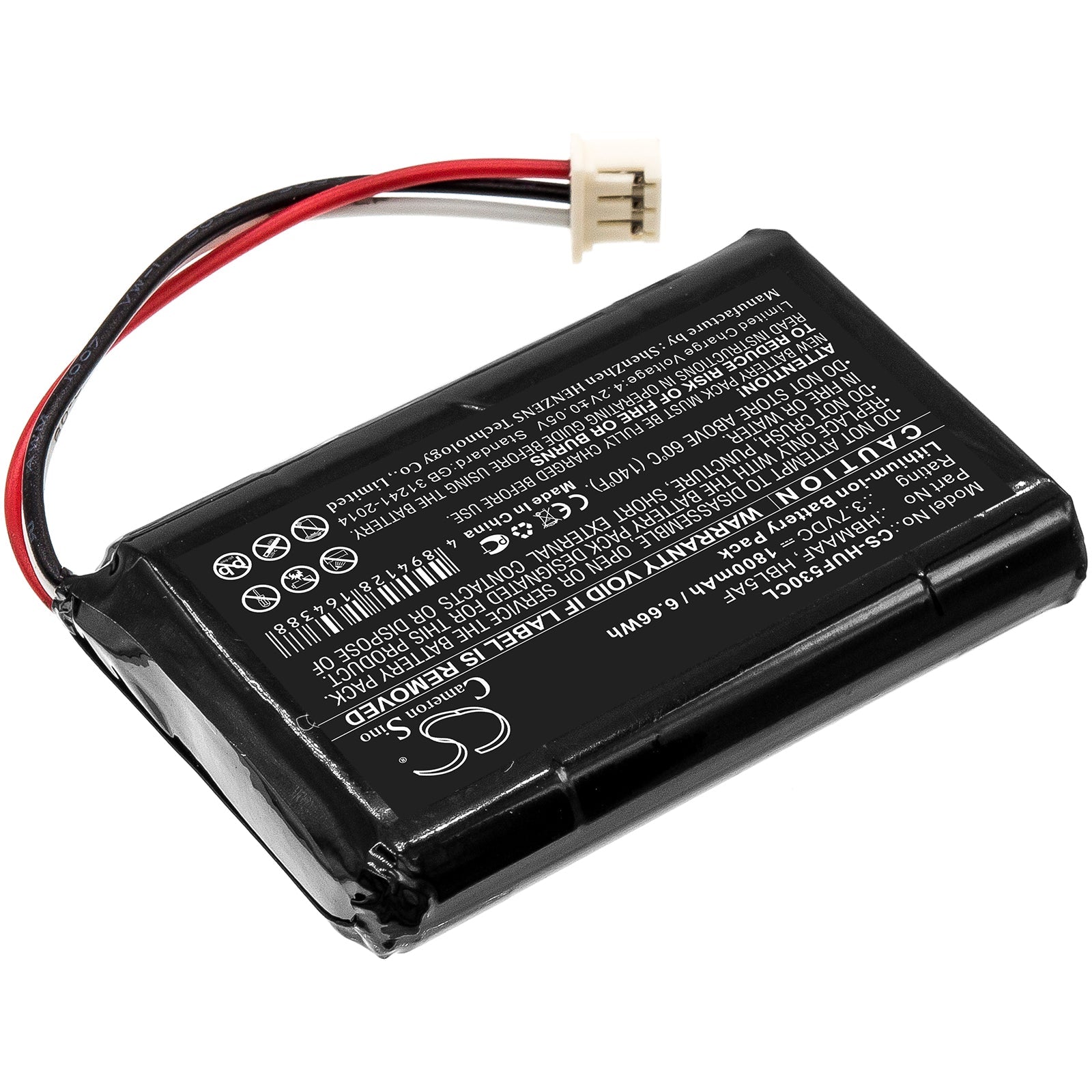 Li-ion Battery fits Huawei, Ets5623, F202 3.7V, 1800mAh Cordless Phone Cameron Sino Technology Limited