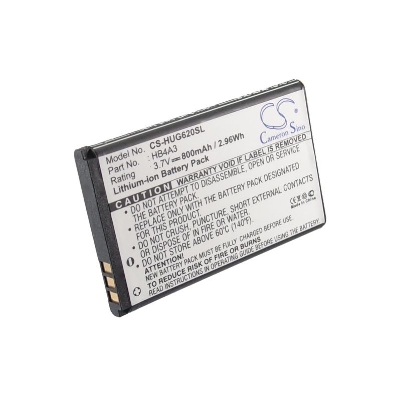 Li-ion Battery fits Huawei, g6620, g7210, t1201 3.7V, 800mAh Mobile & SmartPhone Cameron Sino Technology Limited