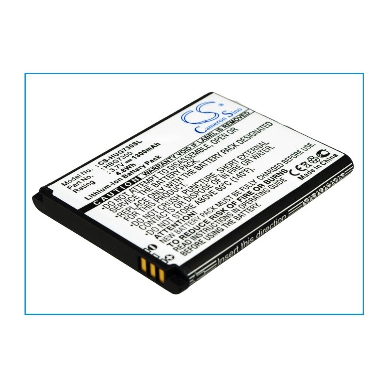 Li-ion Battery fits Huawei, g7300, t-mobile, energy 3.7V, 1300mAh Mobile & SmartPhone Cameron Sino Technology Limited