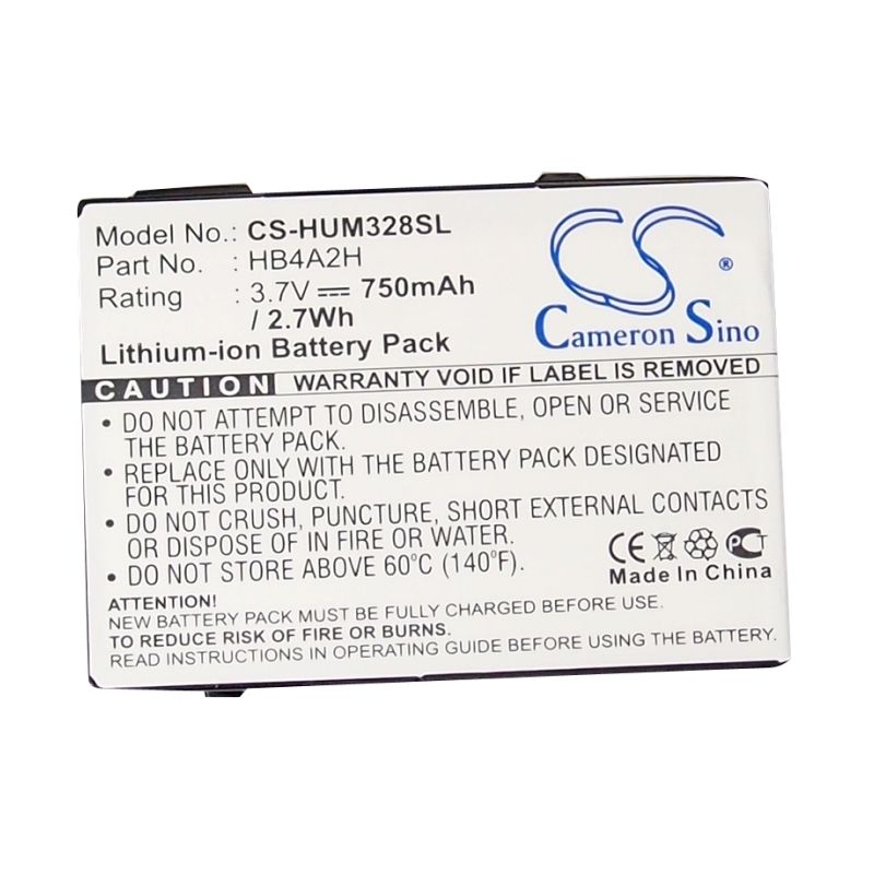Li-ion Battery fits Huawei, hwz10, m328, pbh12 3.7V, 750mAh Communications Cameron Sino Technology Limited