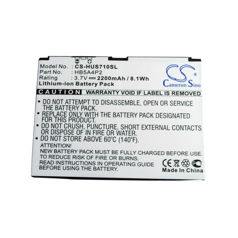 Li-ion Battery fits Huawei, Ideos S7 Tablet, Ideos S7-105, Smarkit S7 3.7V, 2200mAh Computer Cameron Sino Technology Limited