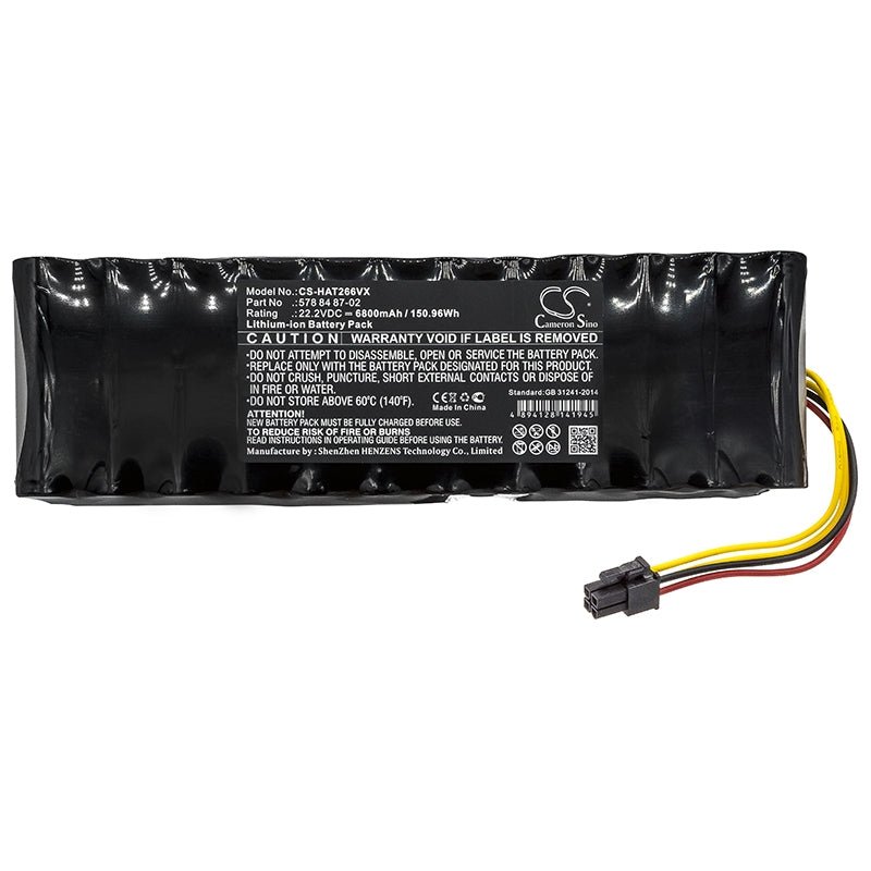Li-ion Battery fits Husqvarna, 265acx G2-2, Automower 265acx, Automower 265acx 2012 22.2V, 6800mAh Lawn Mowers Cameron Sino Technology Limited