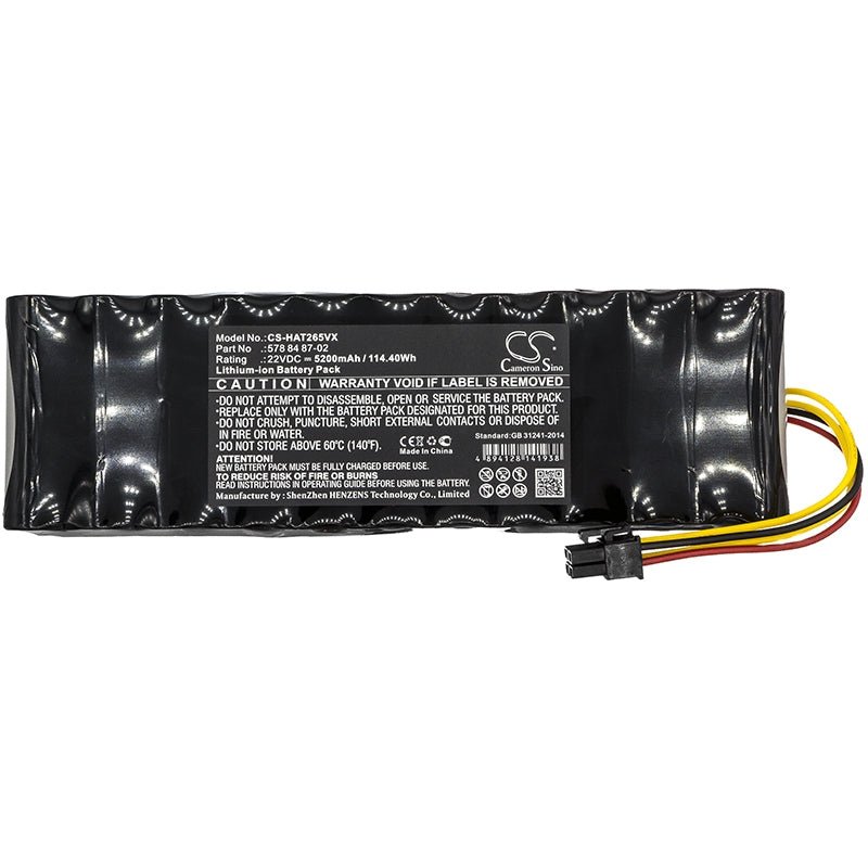 Li-ion Battery fits Husqvarna, 265acx G2-2, Automower 265acx, Automower 265acx 2012 22V, 5200mAh Lawn Mowers Cameron Sino Technology Limited