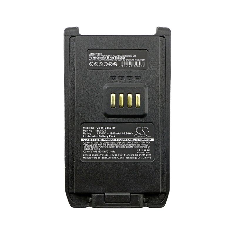 Li-ion Battery fits Hyt, Pt850 3.7V, 1800mAh Two-Way Radio Cameron Sino Technology Limited