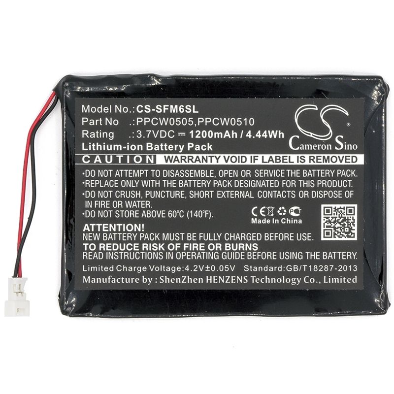 Li-ion Battery fits I-audio, X5l 30gb, I-audio 3.7V, 1200mAh Media Player Cameron Sino Technology Limited