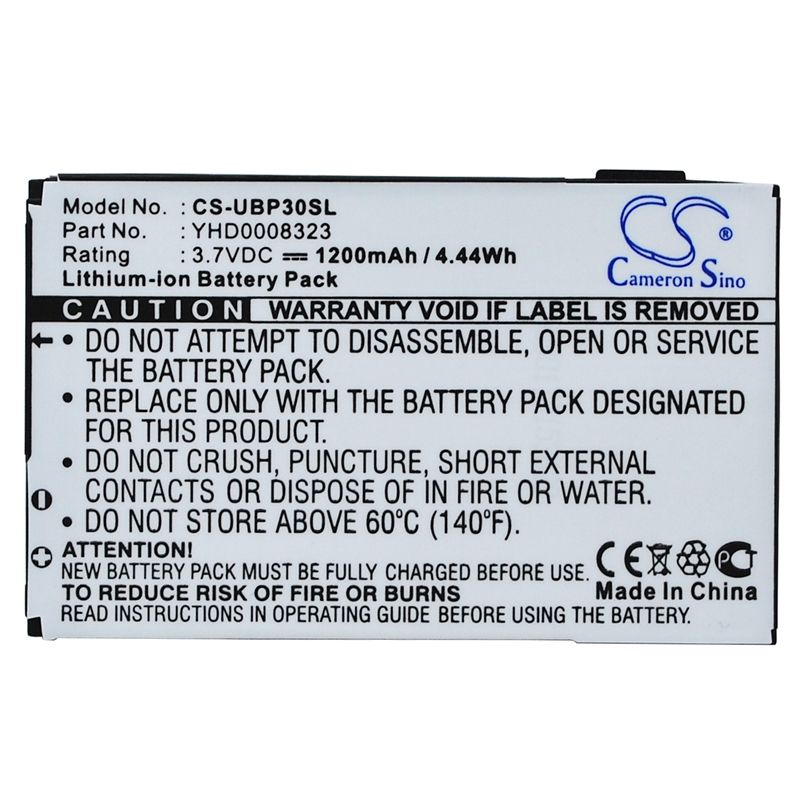 Li-ion Battery fits I-mate, jama, jama 101, p30 3.7V, 1200mAh Mobile & SmartPhone Cameron Sino Technology Limited