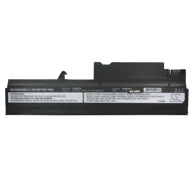 Li-ion Battery fits Ibm, thinkpad R50, thinkpad R50 1831, thinkpad R50 1832 10.8V, 4400mAh Notebook & Laptop Cameron Sino Technology Limited