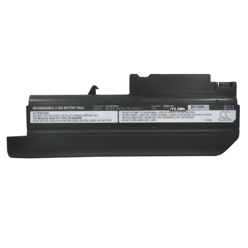 Li-ion Battery fits Ibm, thinkpad R50, thinkpad R50 1831, thinkpad R50 1832 10.8V, 6600mAh Notebook & Laptop Cameron Sino Technology Limited