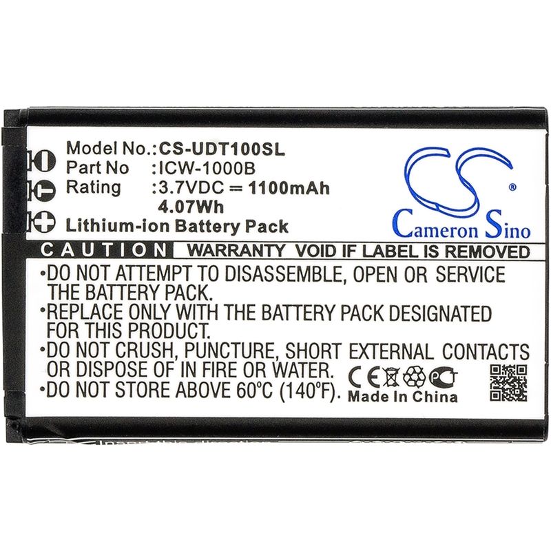 Li-ion Battery Fits Incom, Icw-1000b, Unidata, Wpu-7700 3.7v, 1100mah Communications Cameron Sino Technology Limited (Suspended)