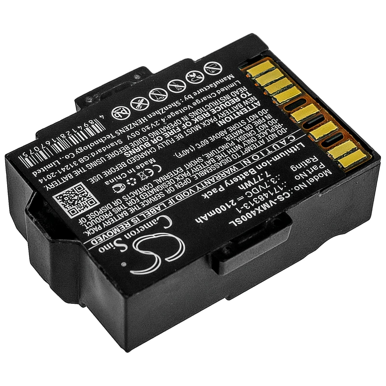 Li-ion Battery fits Industrial Scientific, Ventis Mx4 Monitors, Vts-k1231100101 3.7V, 2100mAh Industrial Cameron Sino Technology Limited (Suspended)