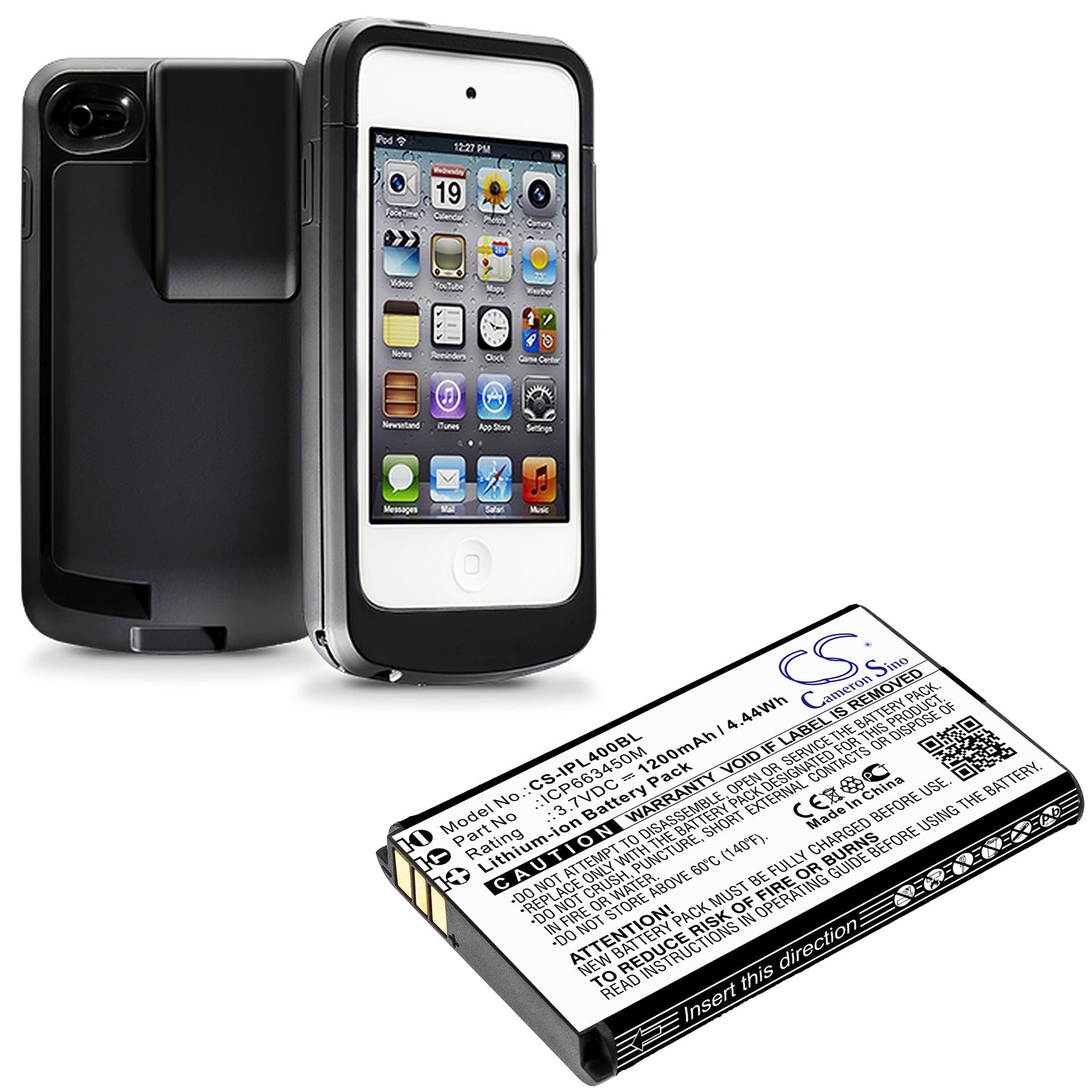 Li-ion Battery fits Infinite Peripherals, Linea Pro 4 3.7V, 1200mAh Barcode Scanner Cameron Sino Technology Limited