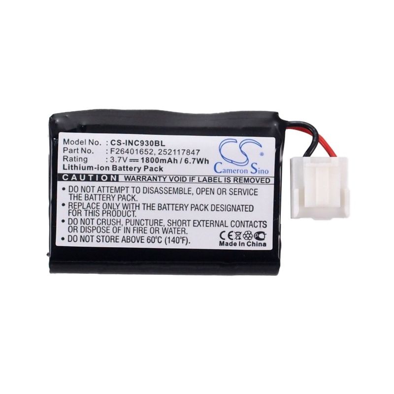 Li-ion Battery fits Ingenico, 750-16, 790-16, Eft930 3.7V, 1800mAh Payment Terminal Cameron Sino Technology Limited