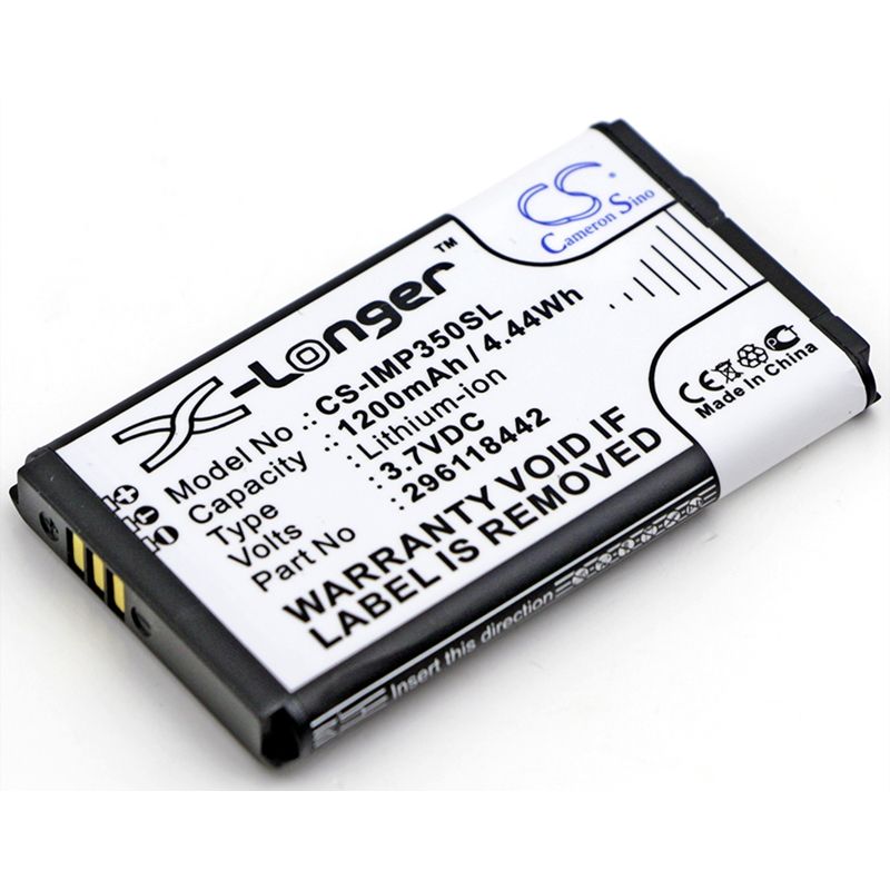 Li-ion Battery fits Ingenico, Imp350, Imp350-01p1575a, Imp350-usblu01a 3.7V, 1200mAh Payment Terminal Cameron Sino Technology Limited