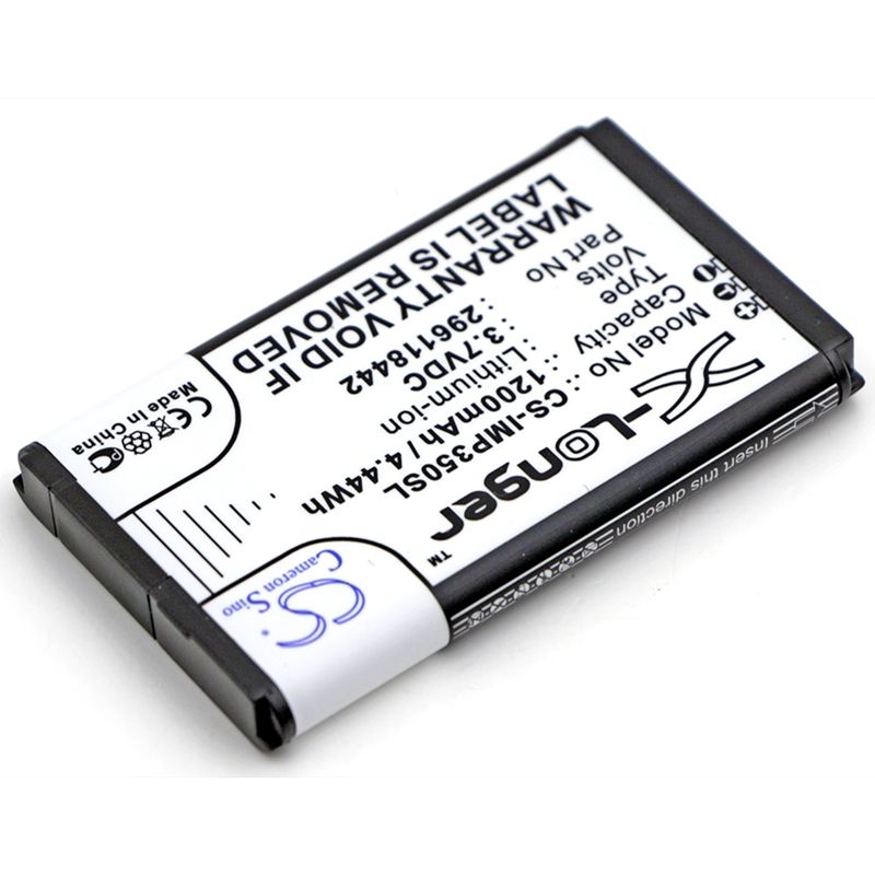 Li-ion Battery fits Ingenico, Imp350, Imp350-01p1575a, Imp350-usblu01a 3.7V, 1200mAh Payment Terminal Cameron Sino Technology Limited
