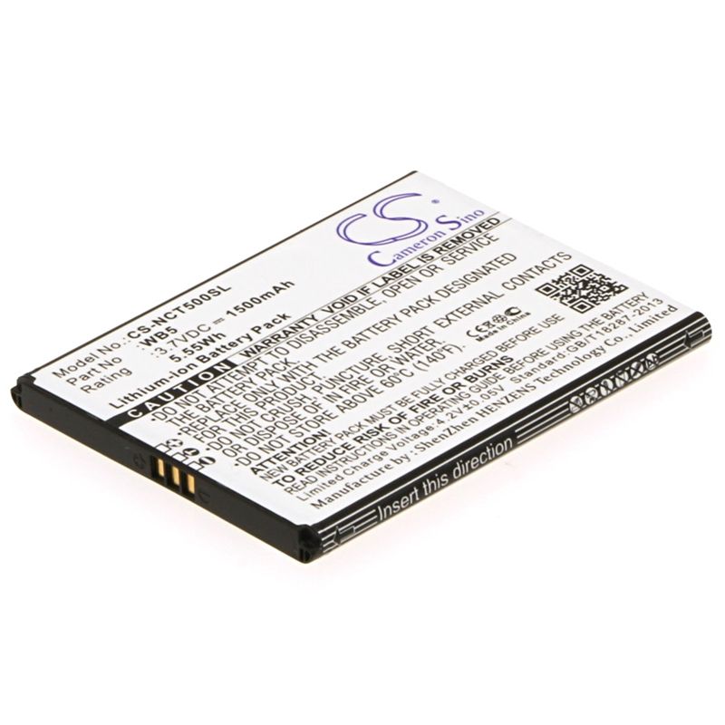 Li-ion Battery Fits Inq, Cloud Touch 3.7v, 1500mah Mobile & SmartPhone Cameron Sino Technology Limited